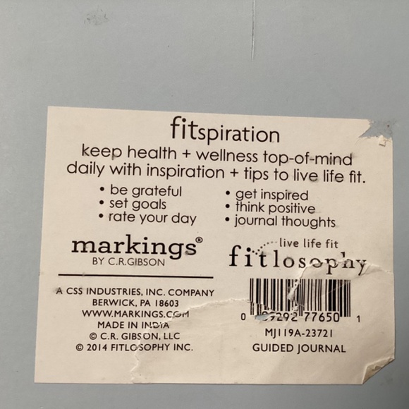 Fitspiration Guided Journal by C. R. Gibson New 8”x 6.5” - Picture 3 of 7